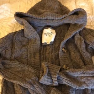 Greyish Brown cardigan sweater